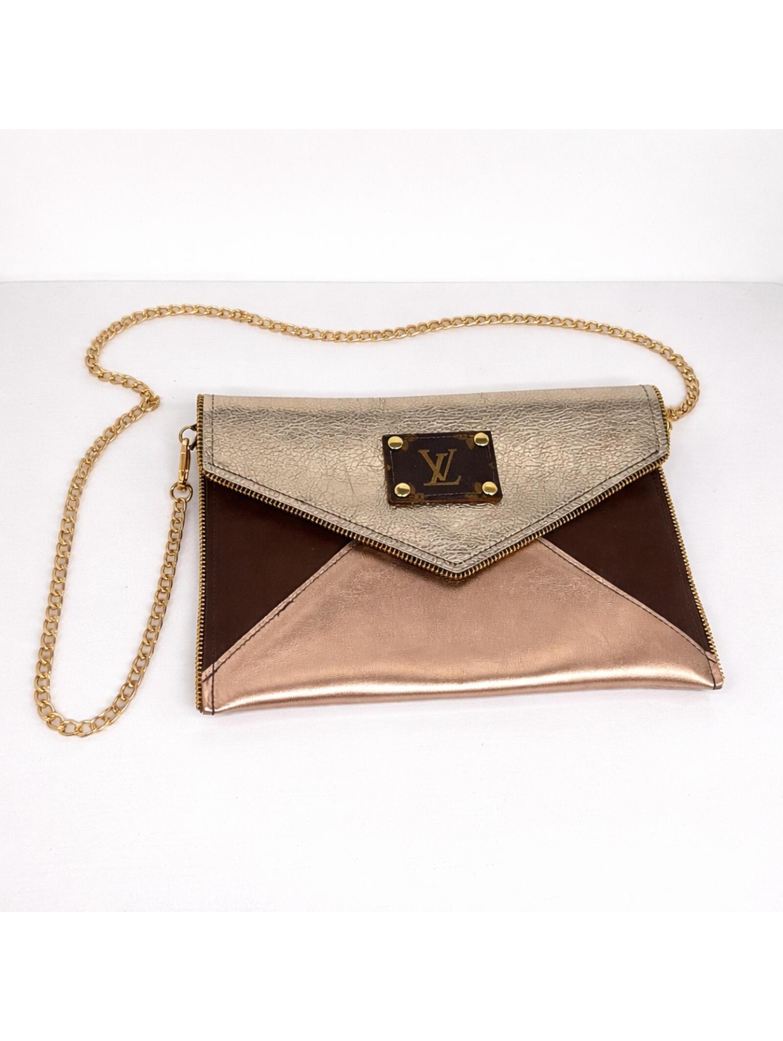 Upcycled Leather Mixed Media Crossbody